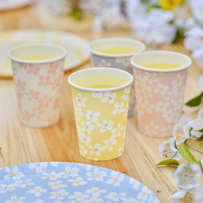 Flower Floral Spring Paper Party Cup - party cups and drinkware from Party & Pout Australia