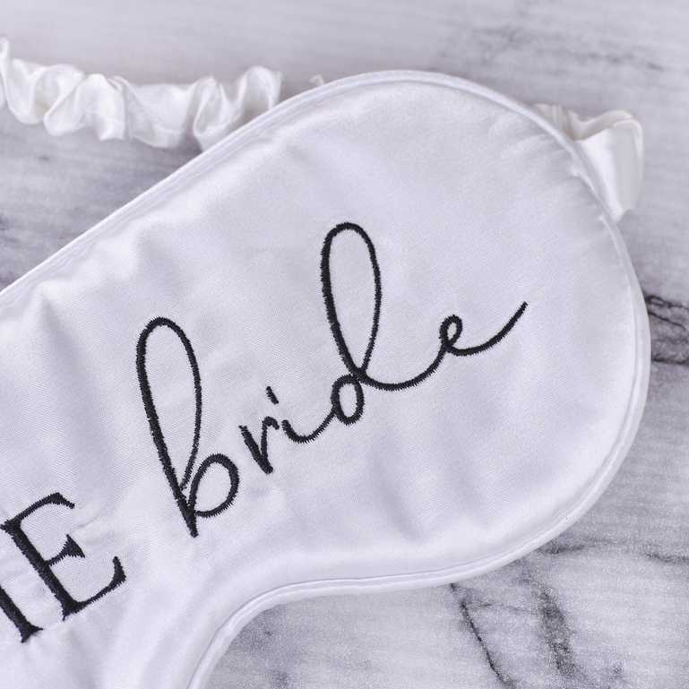 Satin sleep mask “Bride” hen party accessory