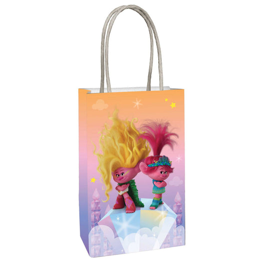 Trolls 3 Band Together Paper Party Bags Pk 8 - party favour bags, treat boxes and gift packaging from Party & Pout Australia