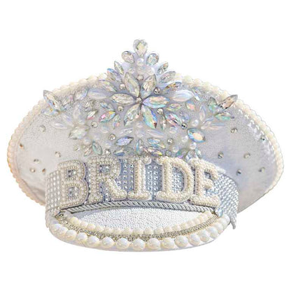 Bride hen night party hat glamorous pearl and rhinestone design Australia