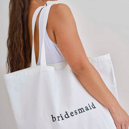 bridesmaid canvas bag party accessory for hen night or bridal shower