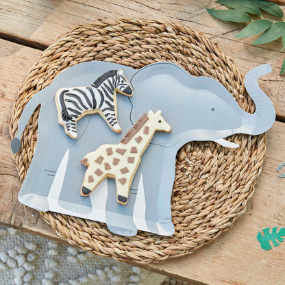 Jungle safari animal party plates elephant theme children’s party supplies