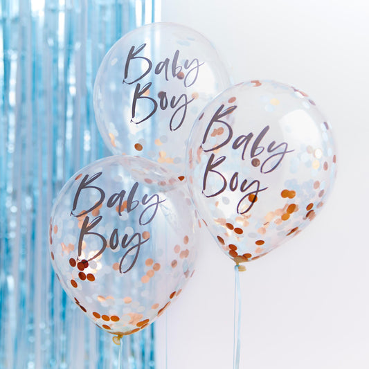blue baby boy confetti balloons baby shower decor australia
