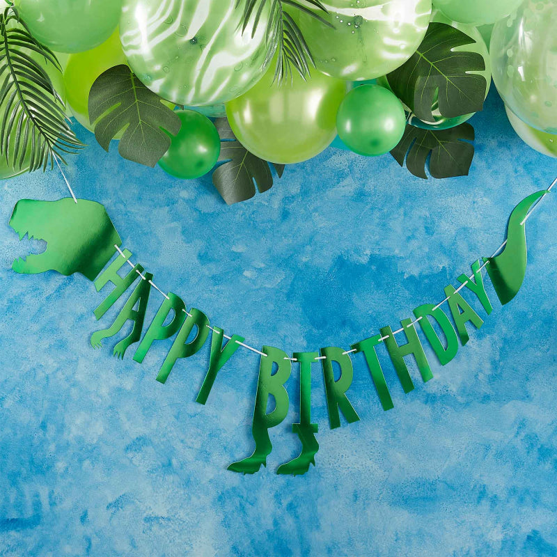 happy birthday dinosaur bunting 2m kids party decorations australia