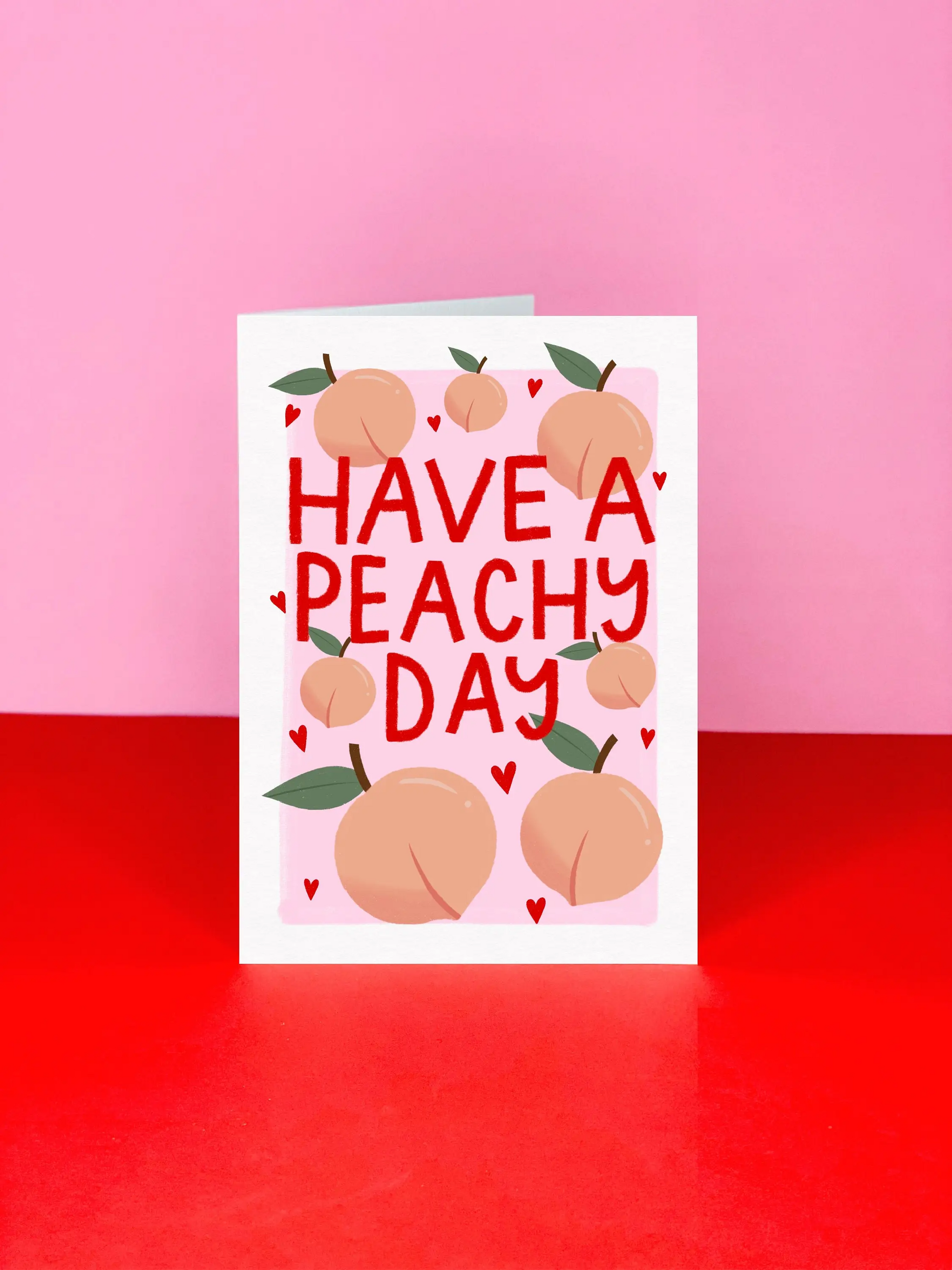 have a peachy day birthday greeting card cute peach illustration Australia