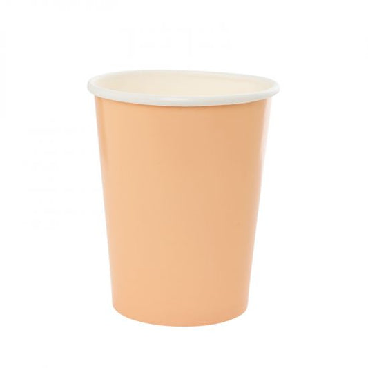 Pastel Orange Peach Paper Party Cup Pack 10 - party cups and drinkware from Party & Pout Australia