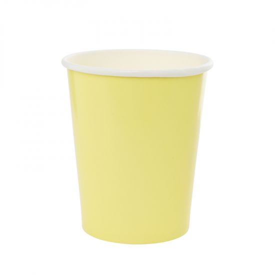 Pastel Yellow Paper Party Cup Pack 10 - party cups and drinkware from Party & Pout Australia