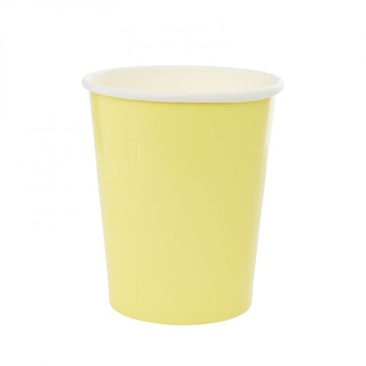 Pastel Yellow Paper Party Cup Pack 10 - party cups and drinkware from Party & Pout Australia