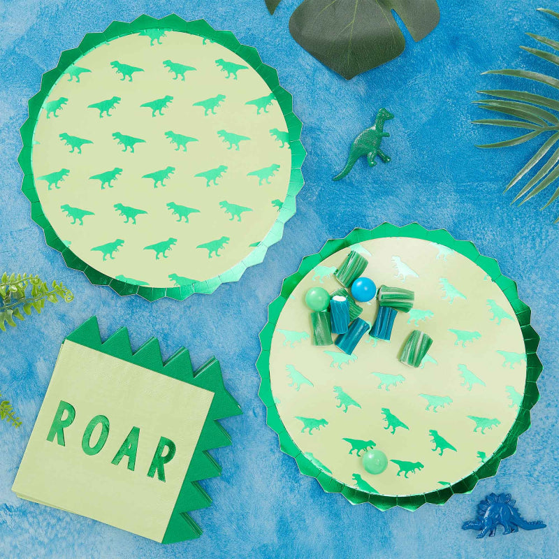 dinosaur paper party plates kids birthday tableware australia