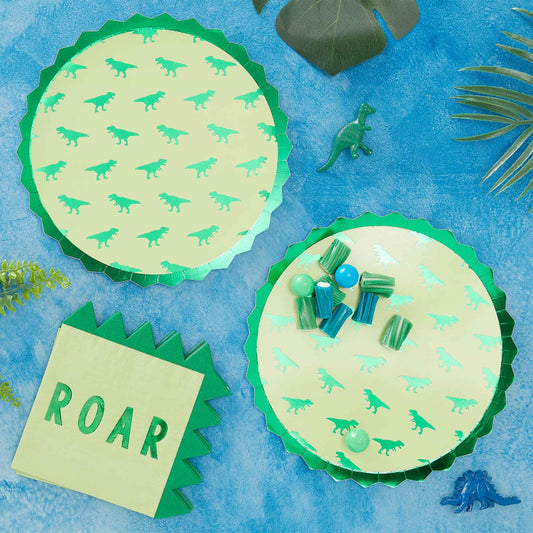 dinosaur paper party plates kids birthday tableware australia