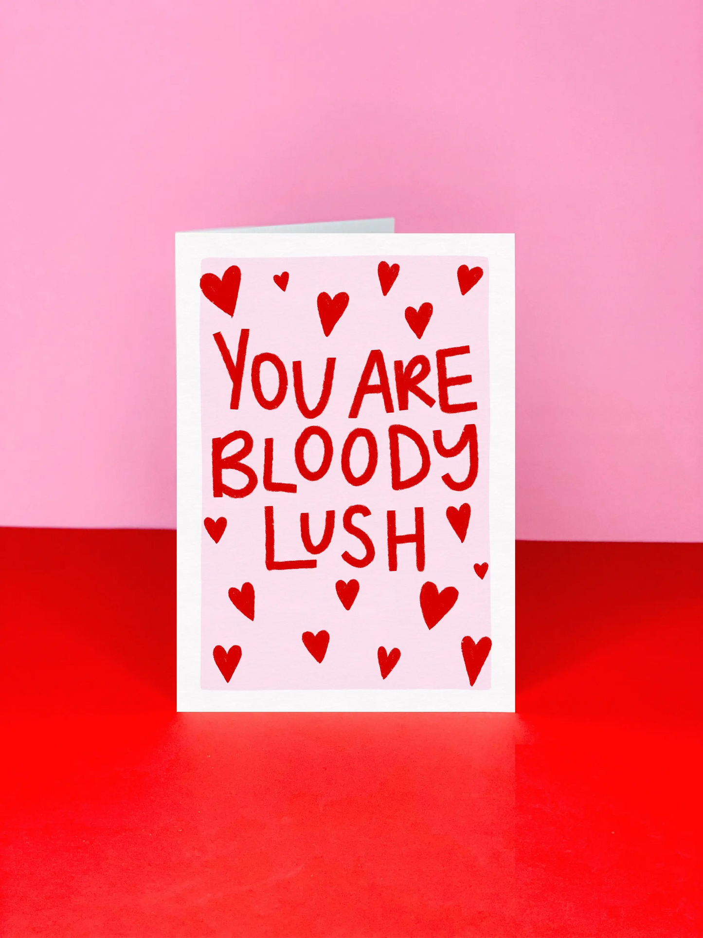 you are bloody lush greeting card valentines couples card australia