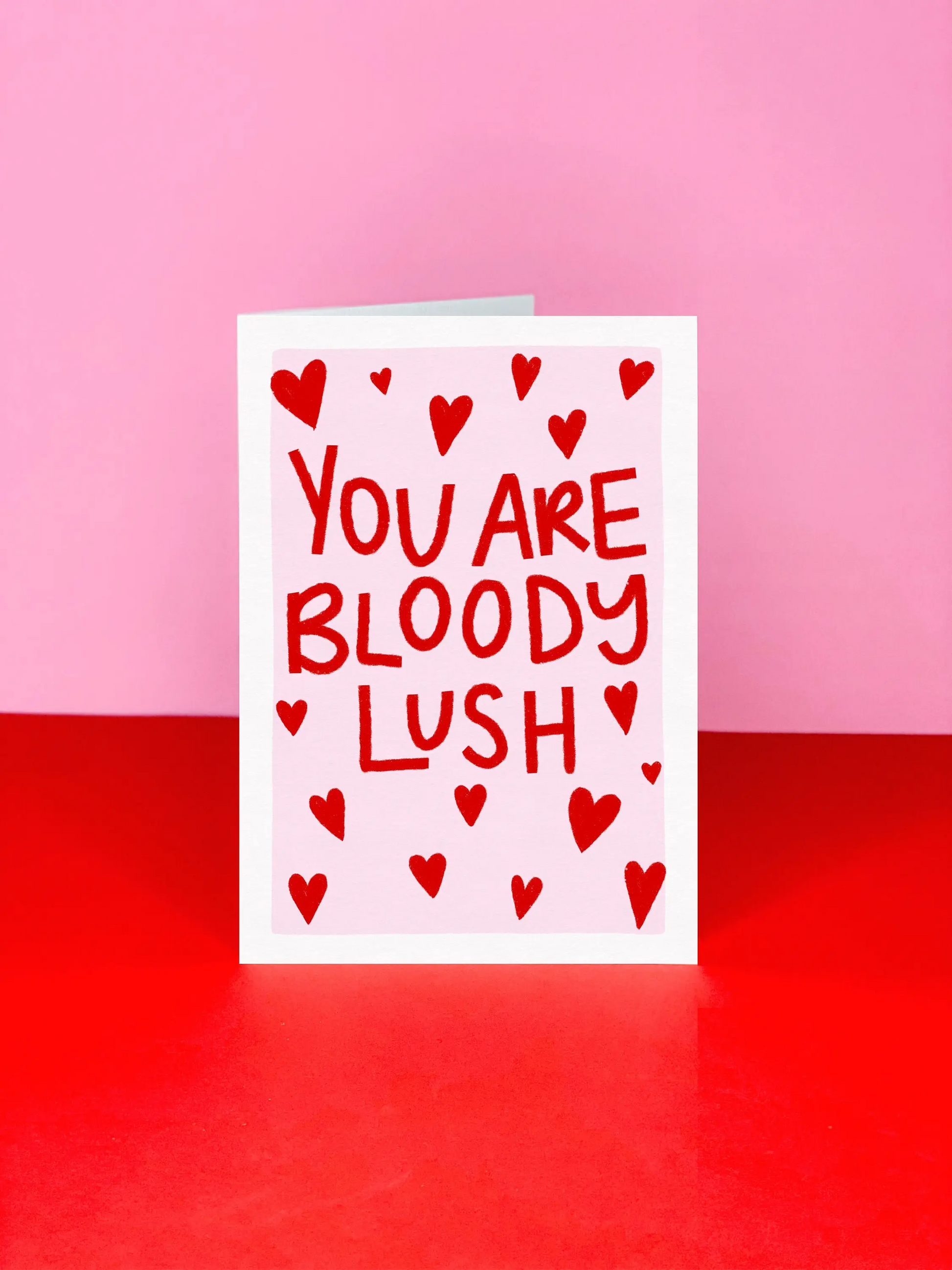 you are bloody lush greeting card valentines couples card australia