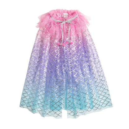 Sparkling mermaid cape kids dress up gift Australia