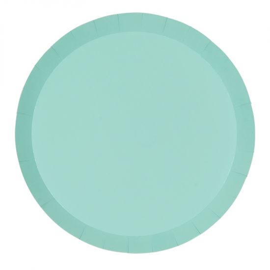 Pastel Mint Green Paper Party Dinner Plate Pk 10 - party plates and tableware from Party & Pout Australia