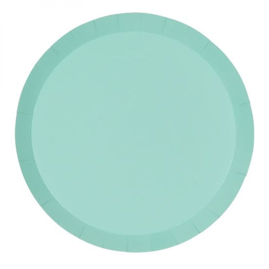 Pastel Mint Green Paper Party Dinner Plate Pk 10 - party plates and tableware from Party & Pout Australia