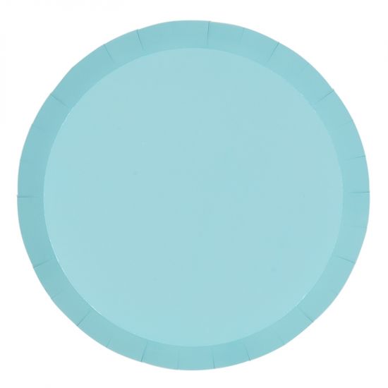 Pastel Blue Paper Party Dinner Plate Pk 10 - party plates and tableware from Party & Pout Australia