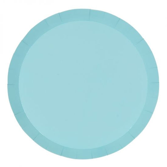 Pastel Blue Paper Party Dinner Plate Pk 10 - party plates and tableware from Party & Pout Australia