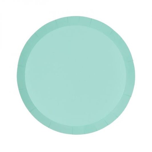 Pastel Mint Green Paper Party Snack Plate Pk 10 - party plates and tableware from Party & Pout Australia
