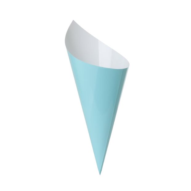 Pastel Blue Paper Party Snack Cone Pk 10 - party supplies and decorations from Party & Pout Australia