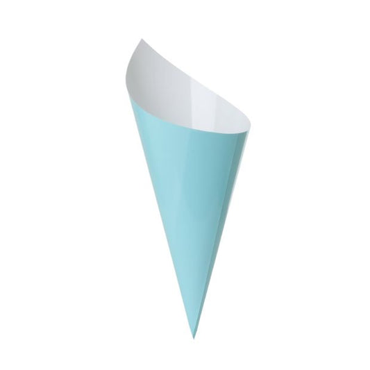 Pastel Blue Paper Party Snack Cone Pk 10 - party supplies and decorations from Party & Pout Australia