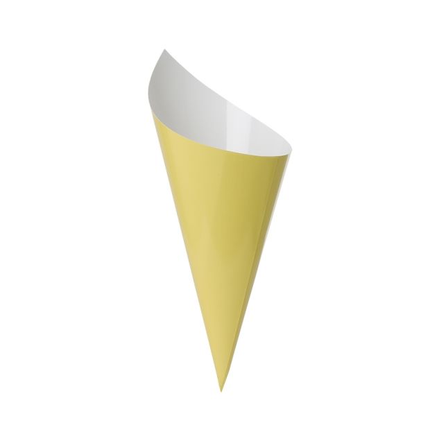 Pastel Yellow Paper Party Snack Cone Pk 10 - party supplies and decorations from Party & Pout Australia