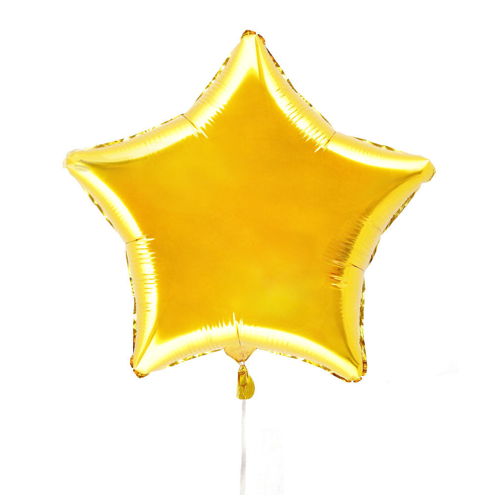 Mirror Gold Foil Star Party Balloon - party balloons and balloon decorations from Party & Pout Australia
