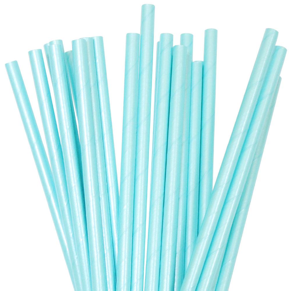 Blue Foil Paper Paper Party Straws - party supplies and decorations from Party & Pout Australia